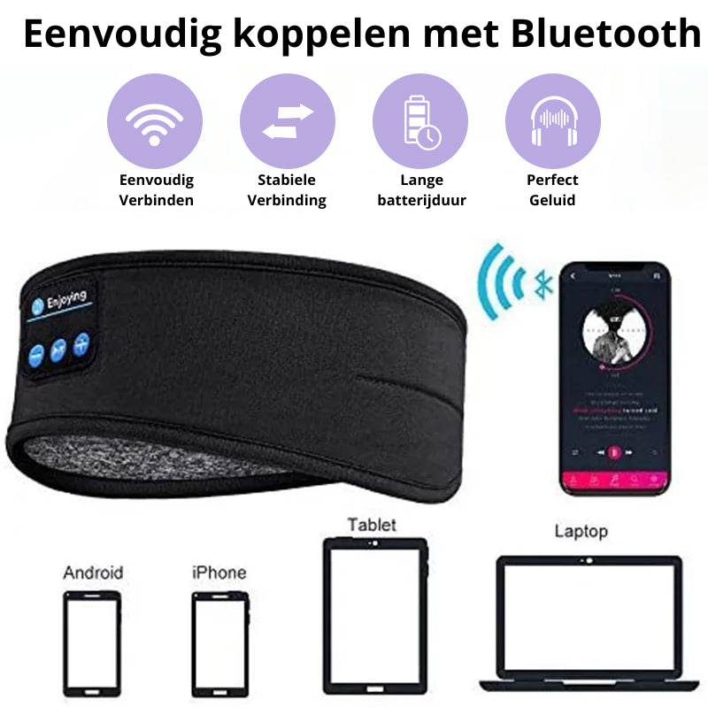 Oak & Coral | Sleep Headband with Wireless Bluetooth Headphones