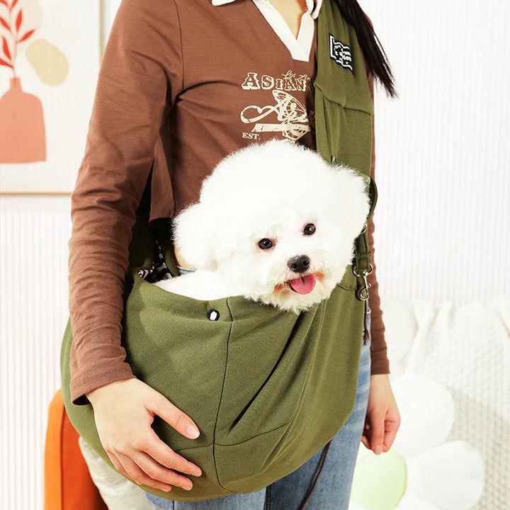 Oak & Coral | Sling Pet Carrier with Adjustable Strap