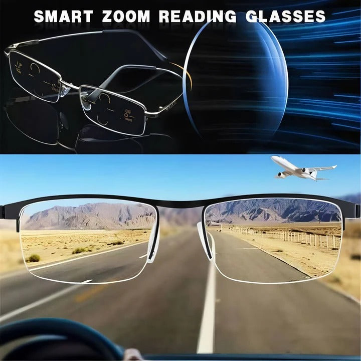 Oak & Coral | Smart Progressive Reading Glasses with Blue Light & UV Protection