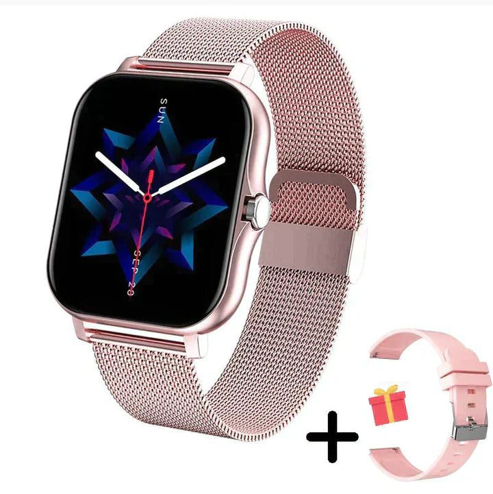 Oak & Coral | Smart Watch Fitness Tracker with Bluetooth Calling