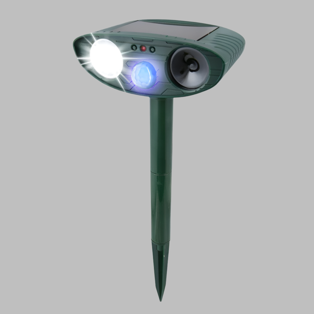 Oak & Coral | Solar Ultrasonic Pest Repeller with LED Flash