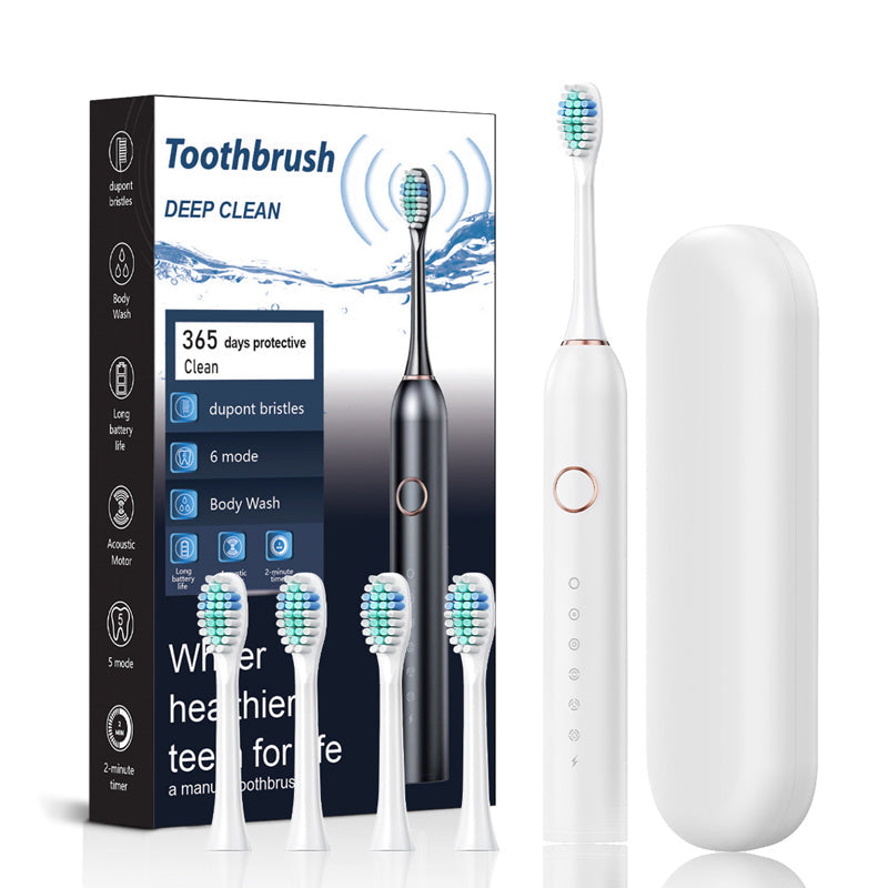 Oak & Coral | Sonic Electric Toothbrush | 6 Modes & IPX7 Waterproof | White, Black, Pink
