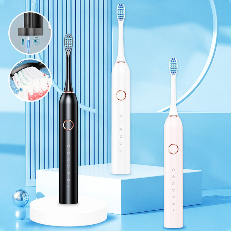 Oak & Coral | Sonic Electric Toothbrush | 6 Modes & IPX7 Waterproof | White, Black, Pink