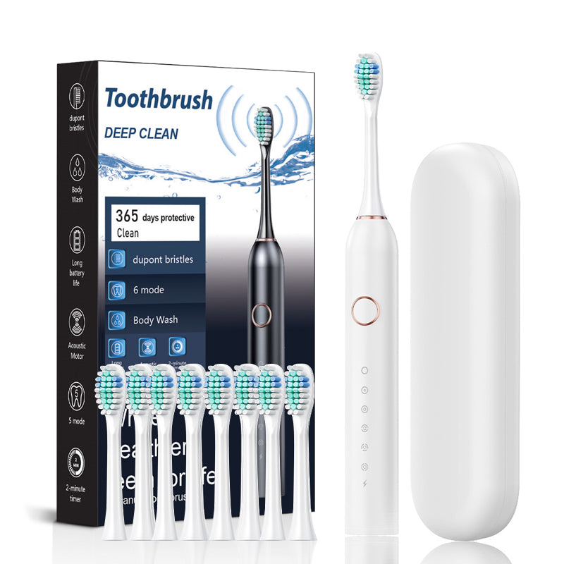Oak & Coral | Sonic Electric Toothbrush | 6 Modes & IPX7 Waterproof | White, Black, Pink