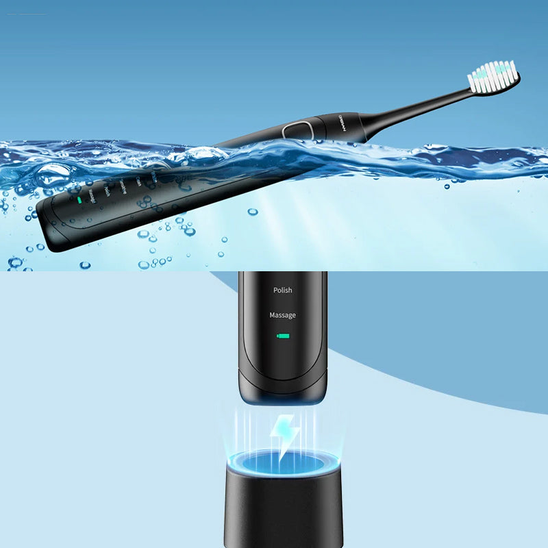Oak & Coral | Sonic Electric Toothbrush | 6 Modes & IPX7 Waterproof | White, Black, Pink