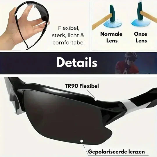 Oak & Coral | Sports Sunglasses with Polarized Lenses