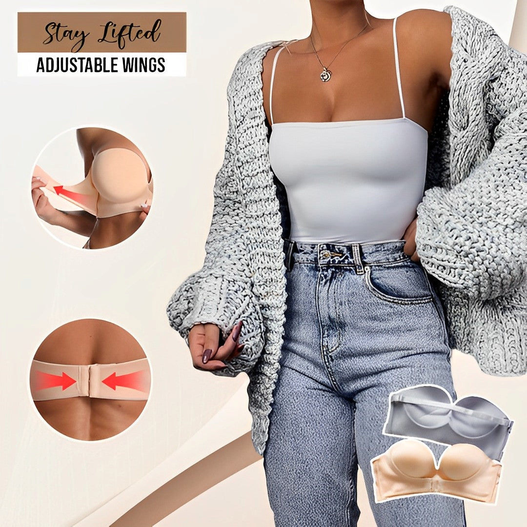 Oak & Coral | Strapless Push-up Bra for Maximum Lift