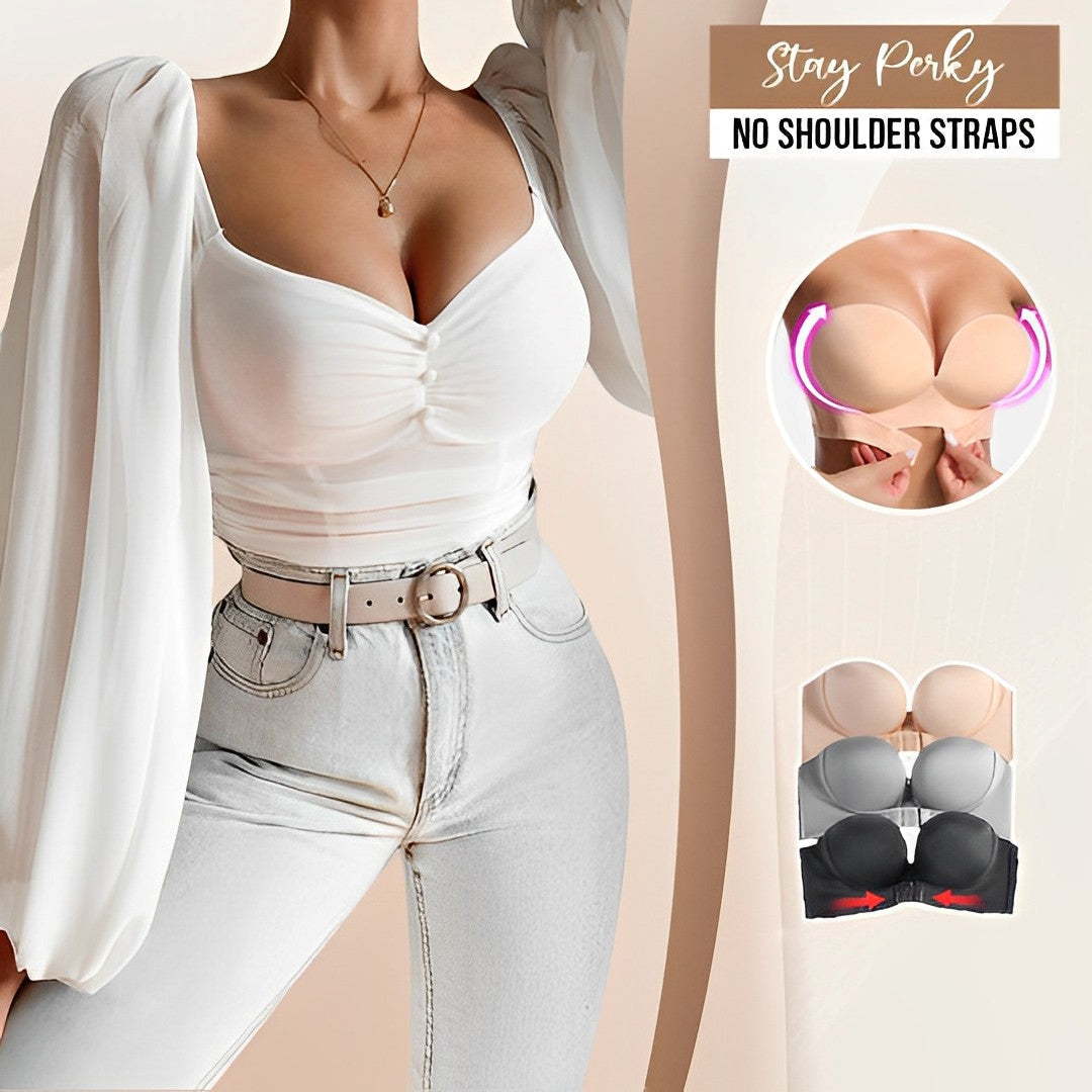 Oak & Coral | Strapless Push-up Bra for Maximum Lift