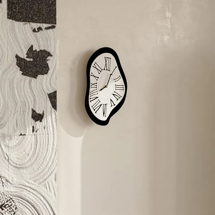 Oak & Coral | Surrealistic Wall Clock | Artistic Numeral Design
