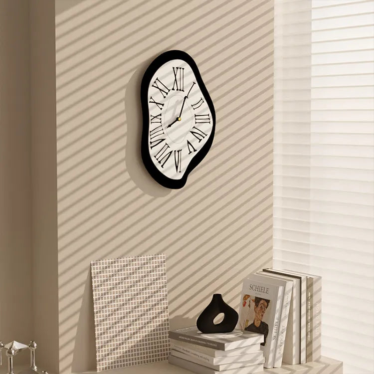 Oak & Coral | Surrealistic Wall Clock | Artistic Numeral Design