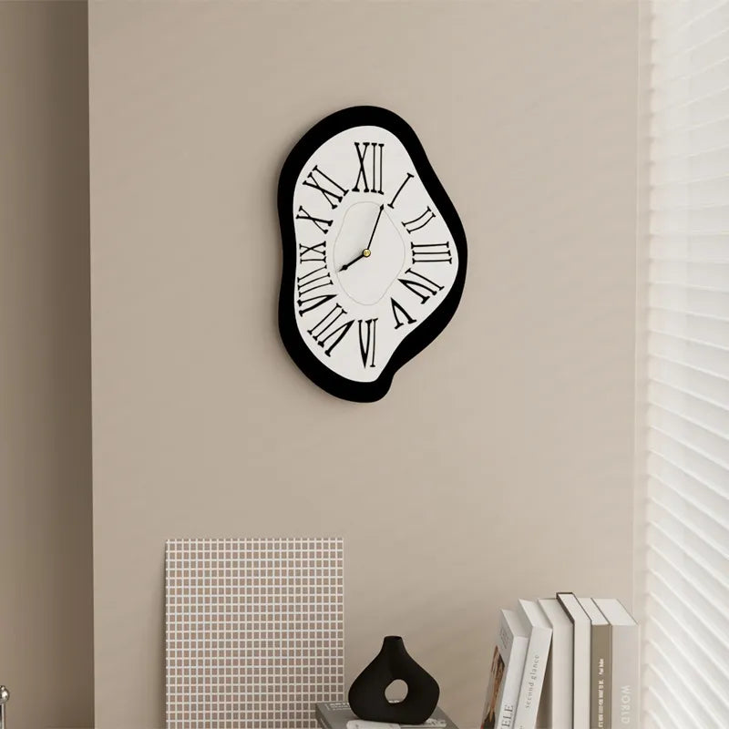 Oak & Coral | Surrealistic Wall Clock | Artistic Numeral Design