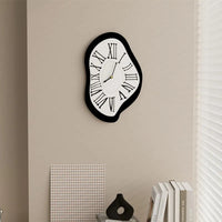Oak & Coral | Surrealistic Wall Clock | Artistic Numeral Design