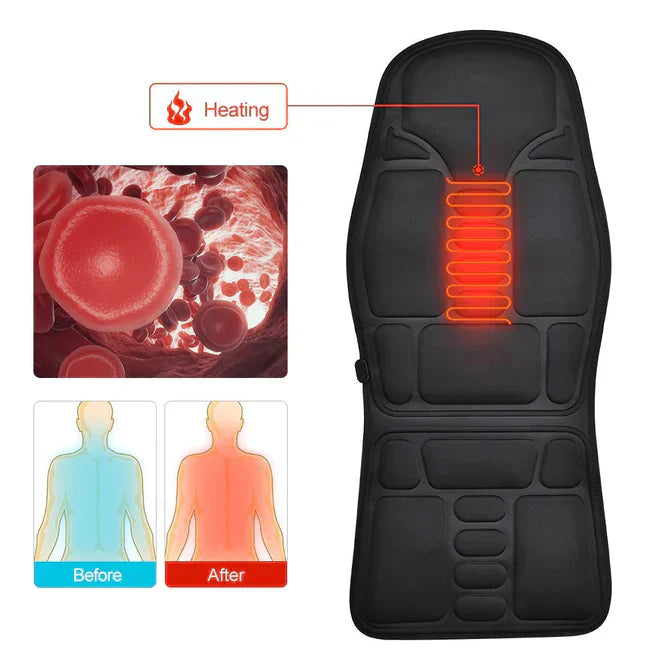 Oak & Coral | The Premium Massage Chair with Heated Back and Neck Cushion