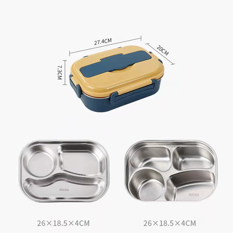 Oak & Coral | Thermal Bento Lunchbox with Compartments