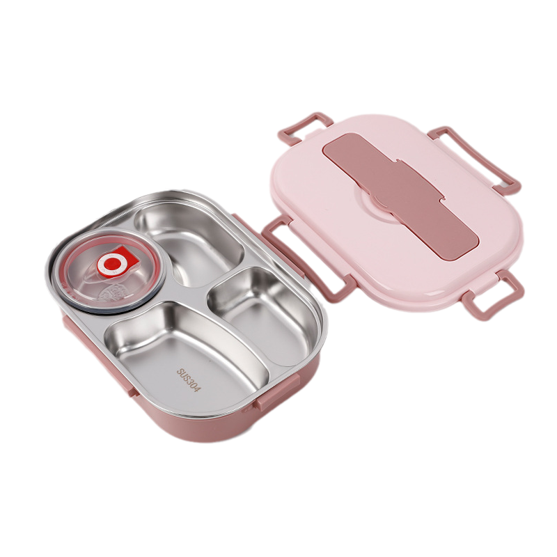 Oak & Coral | Thermal Bento Lunchbox with Compartments