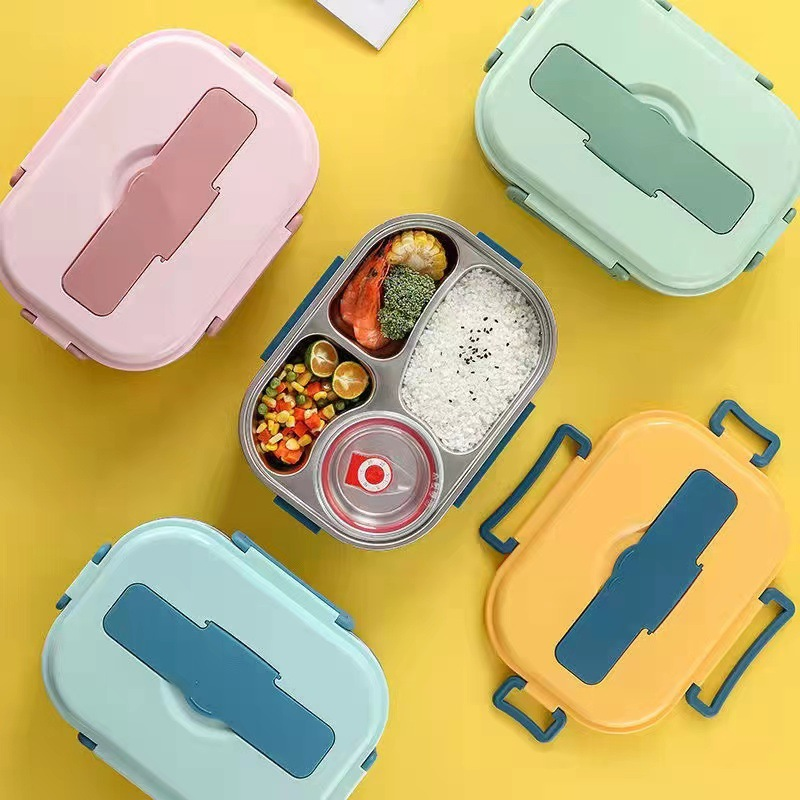 Oak & Coral | Thermal Bento Lunchbox with Compartments