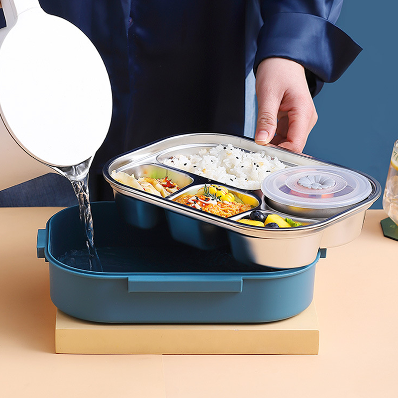 Oak & Coral | Thermal Bento Lunchbox with Compartments