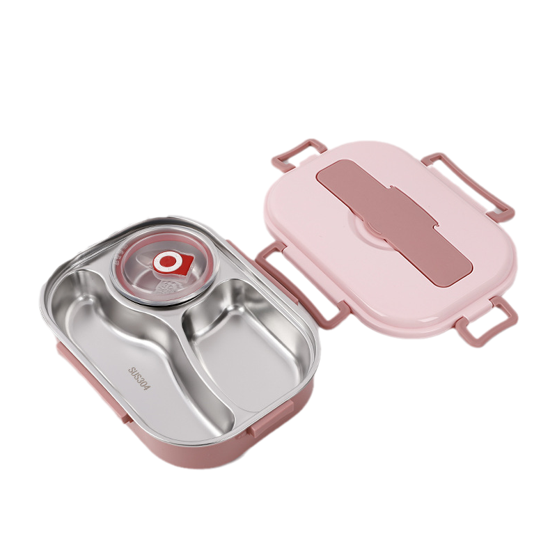 Oak & Coral | Thermal Bento Lunchbox with Compartments