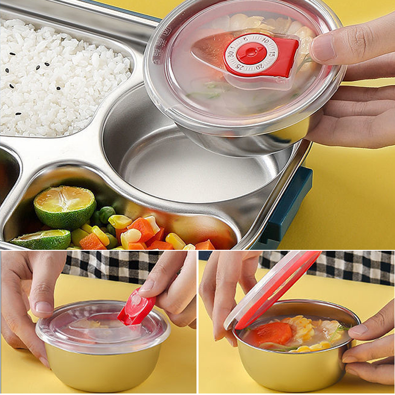 Oak & Coral | Thermal Bento Lunchbox with Compartments
