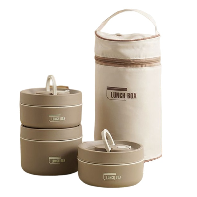 Oak & Coral | ThermoBox Multi-Layered Insulated Lunchbox with FREE Carry Bag