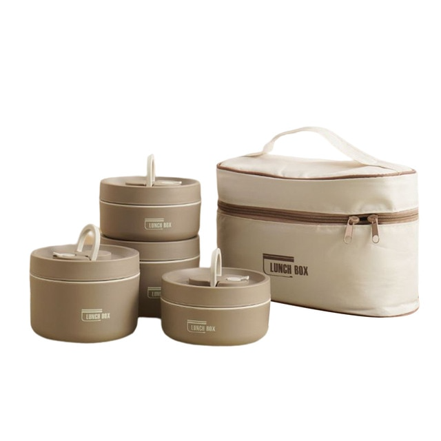 Oak & Coral | ThermoBox Multi-Layered Insulated Lunchbox with FREE Carry Bag