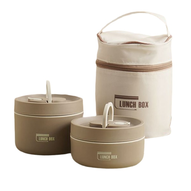 Oak & Coral | ThermoBox Multi-Layered Insulated Lunchbox with FREE Carry Bag