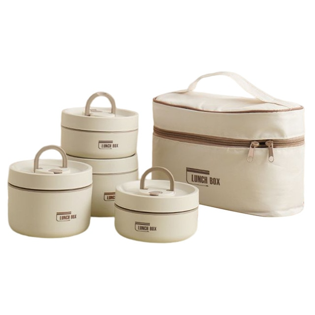 Oak & Coral | ThermoBox Multi-Layered Insulated Lunchbox with FREE Carry Bag