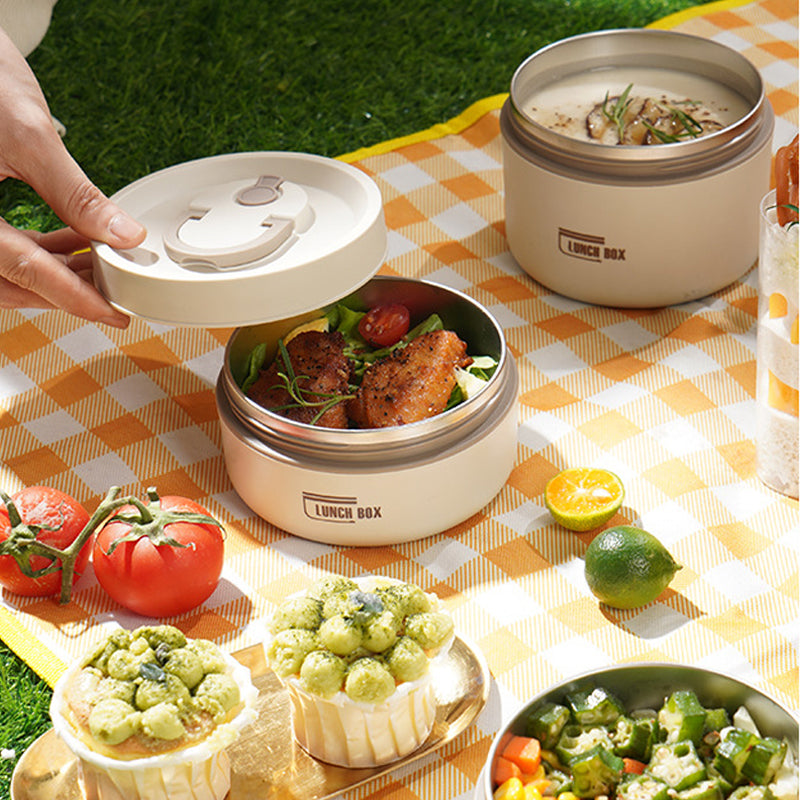 Oak & Coral | ThermoBox Multi-Layered Insulated Lunchbox with FREE Carry Bag