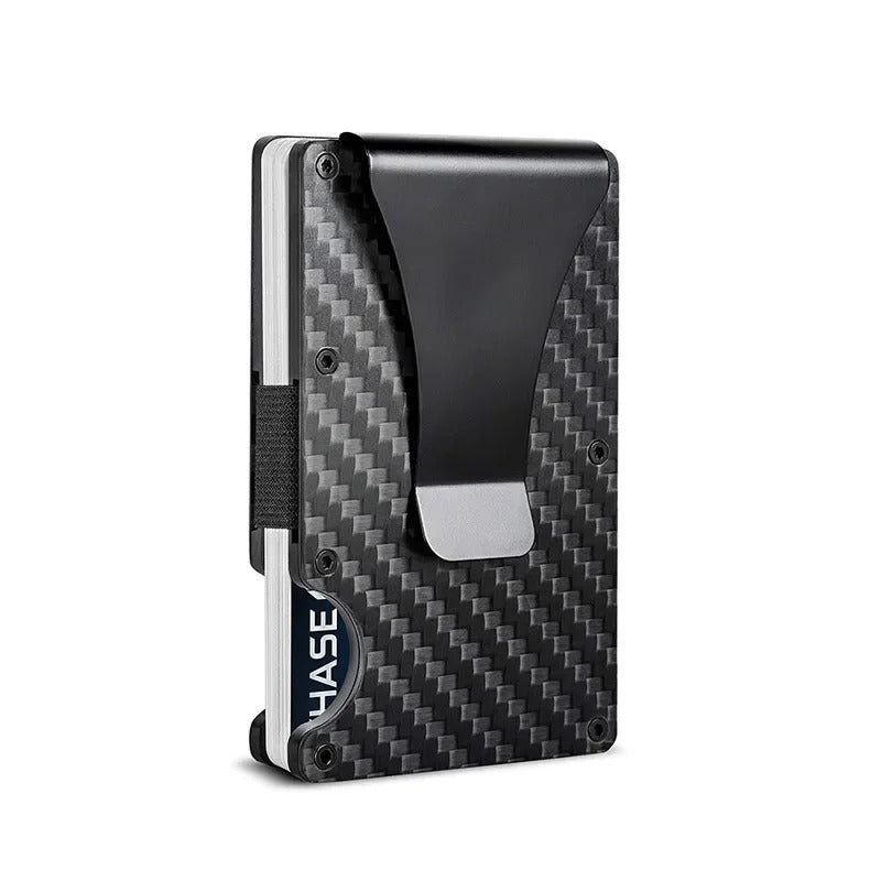 Oak & Coral | Titanium Matte Cobalt Cardholder – Slim & Stylish RFID Wallet for Men & Women