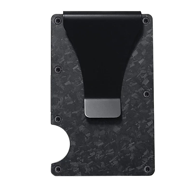 Oak & Coral | Titanium Matte Cobalt Cardholder – Slim & Stylish RFID Wallet for Men & Women