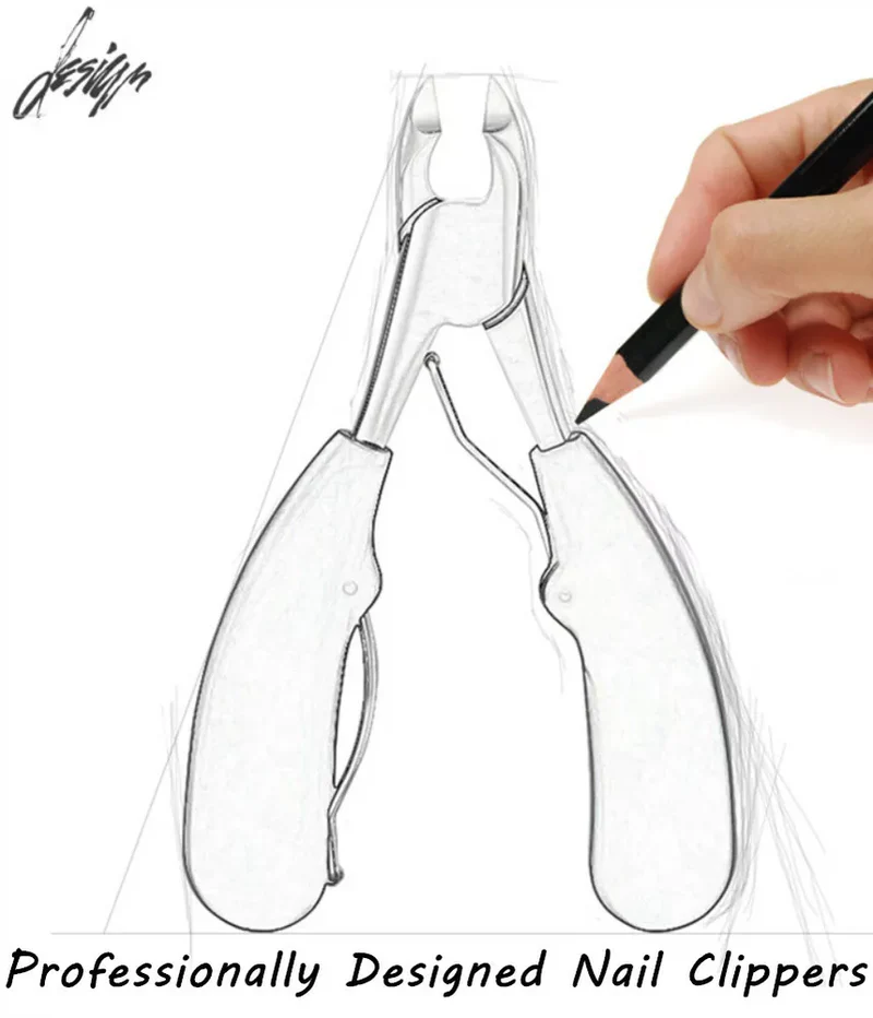 Oak & Coral | Toenail Clipper for Seniors, Sharp, Ergonomic & Ideal for Thick Nails