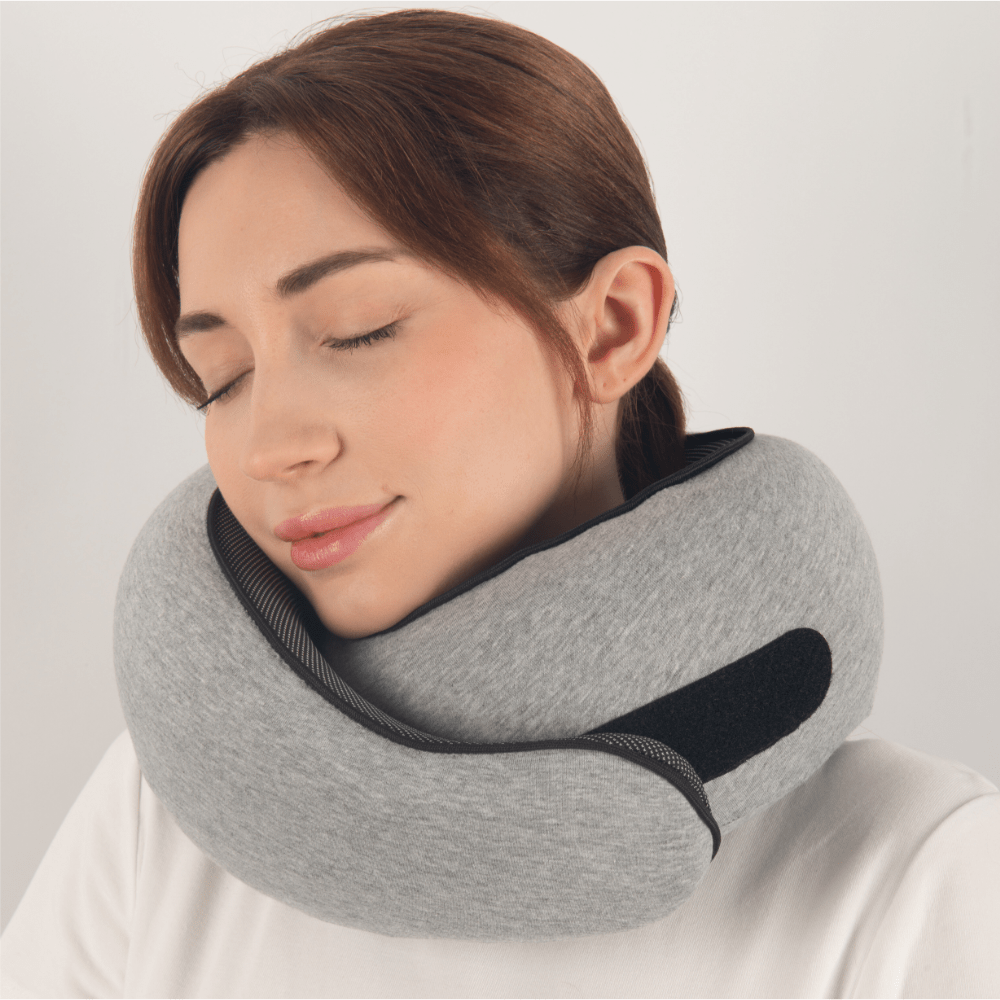Oak & Coral | TRAVELNEST – Ergonomic Travel Pillow for Neck Support