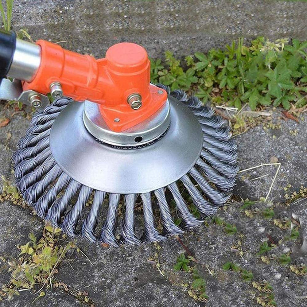 Oak & Coral | Trimmer Weed Brush | Twisted Wire Head for Grass & Weeds