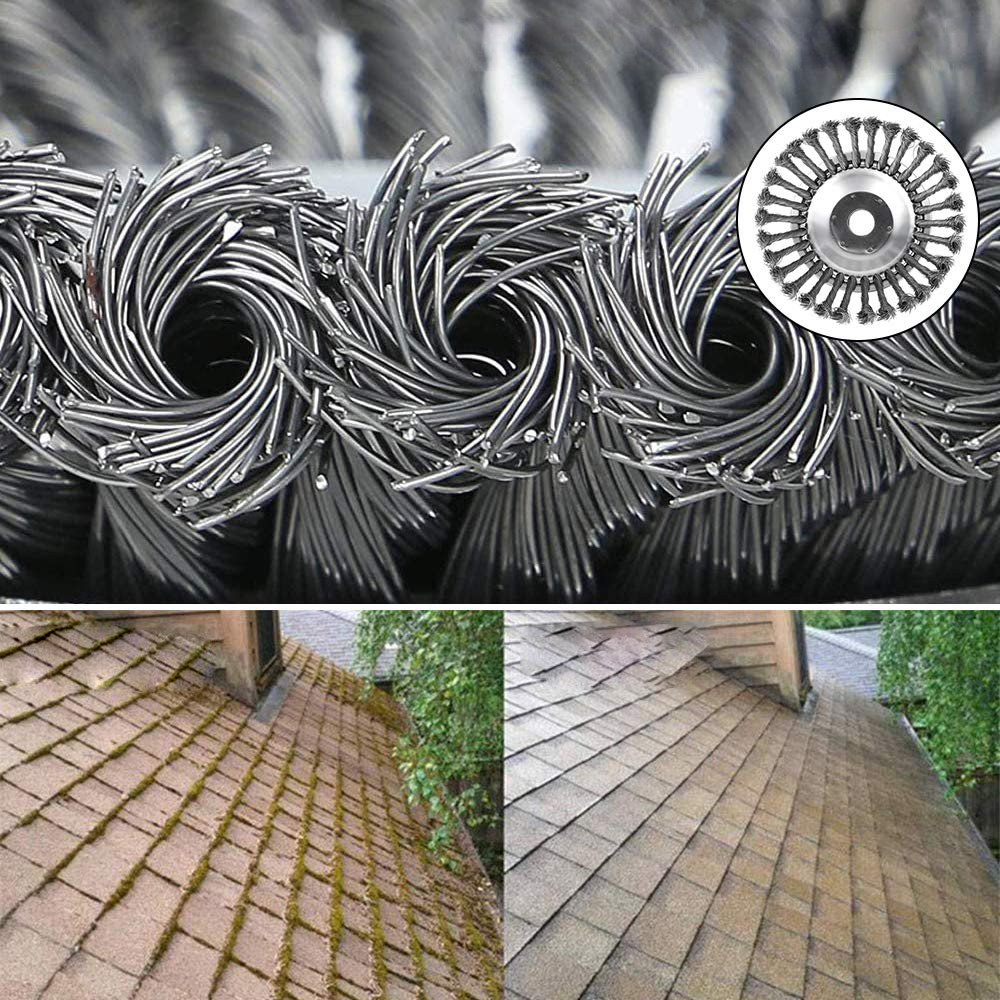 Oak & Coral | Trimmer Weed Brush | Twisted Wire Head for Grass & Weeds