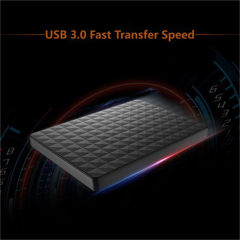 Oak & Coral | Ultra-thin Portable External Hard Drive with Texture