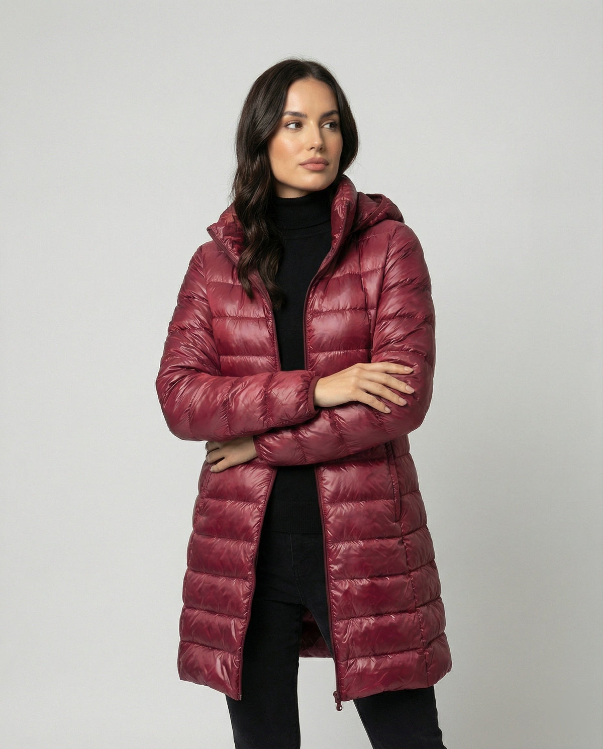 Oak & Coral - Ultralight Transitional Down Jacket with Hood