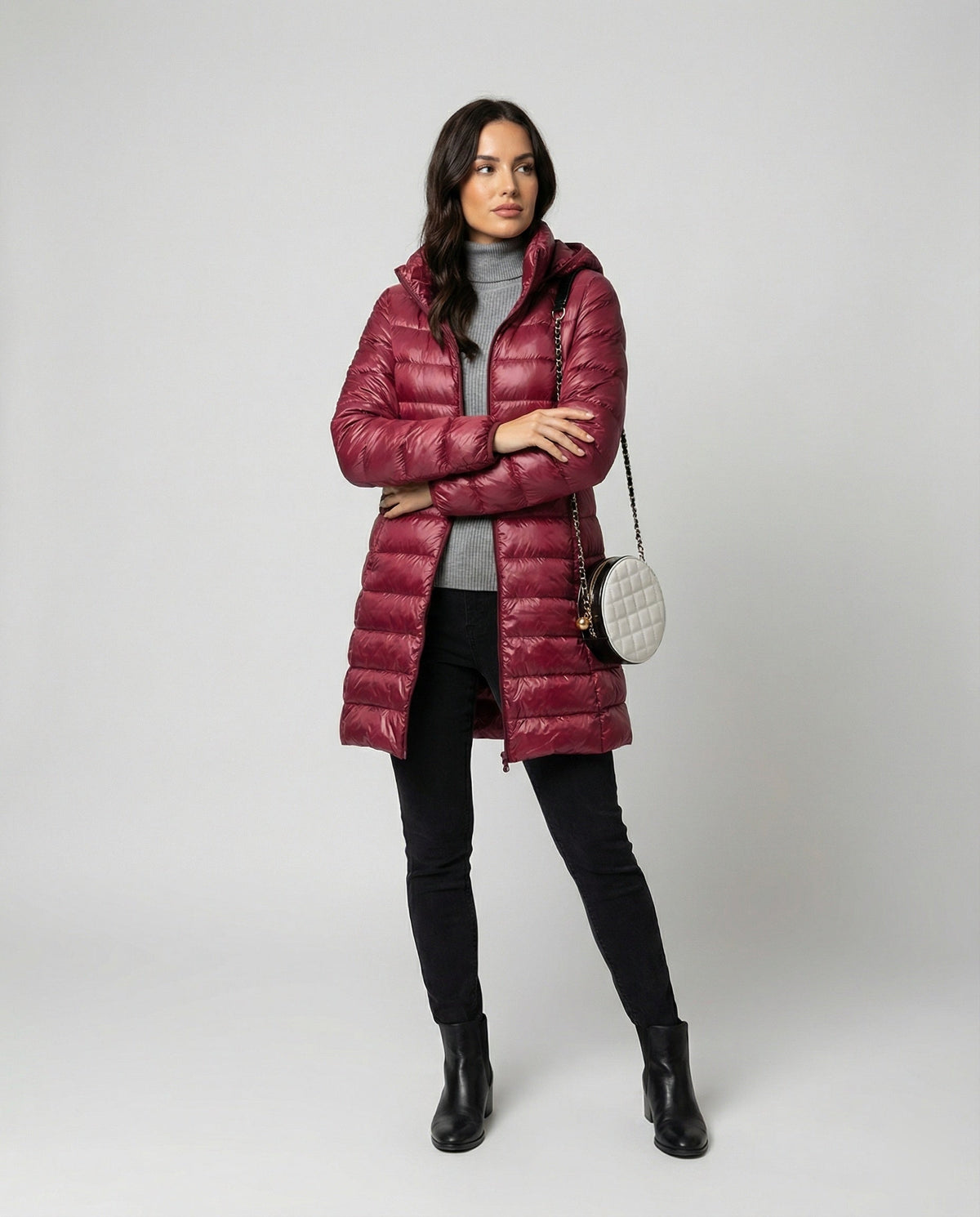Oak & Coral - Ultralight Transitional Down Jacket with Hood