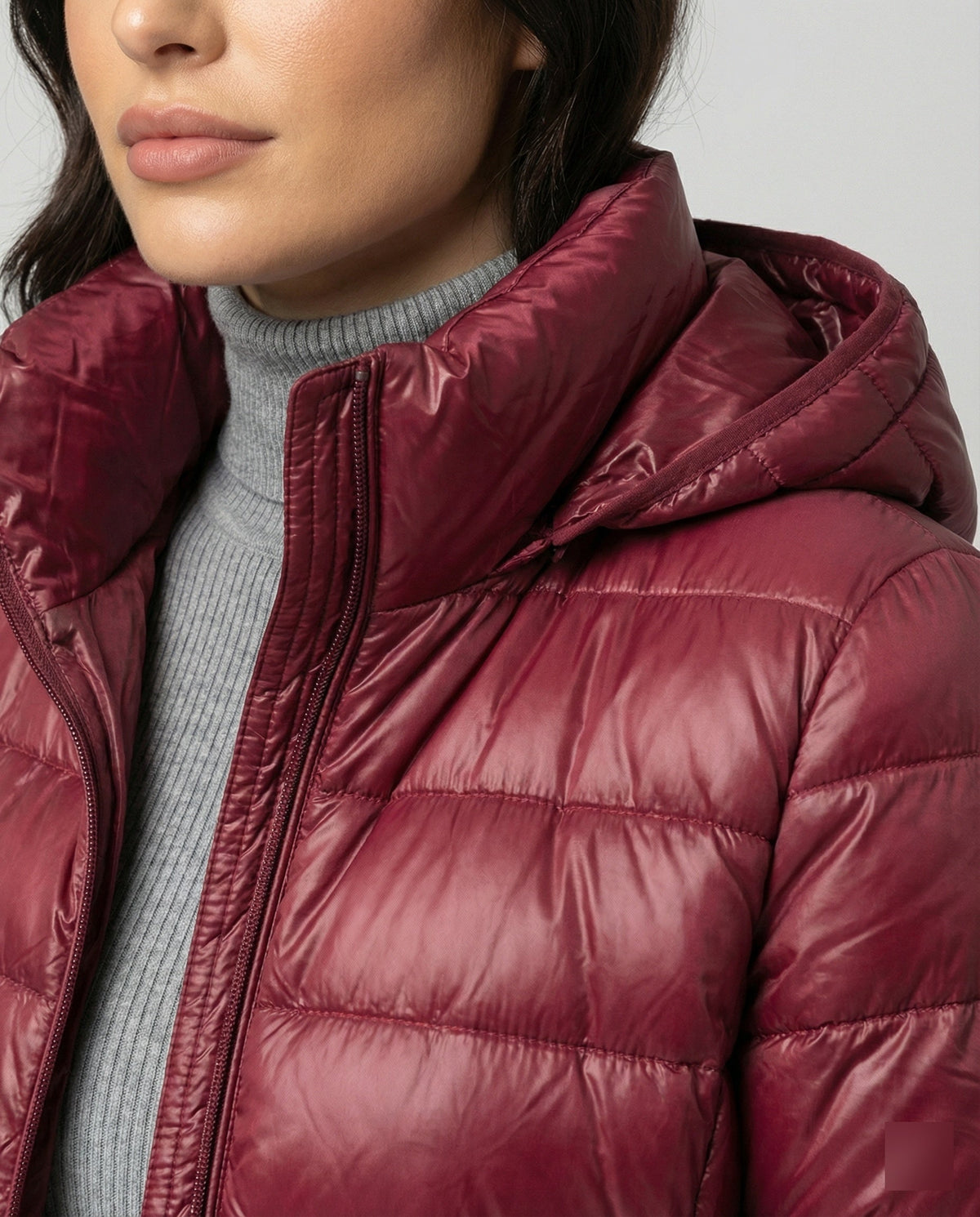 Oak & Coral - Ultralight Transitional Down Jacket with Hood