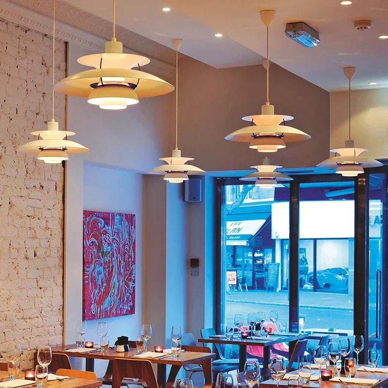 Oak & Coral | Umbrella Pendant Light | Scandinavian Shine Design