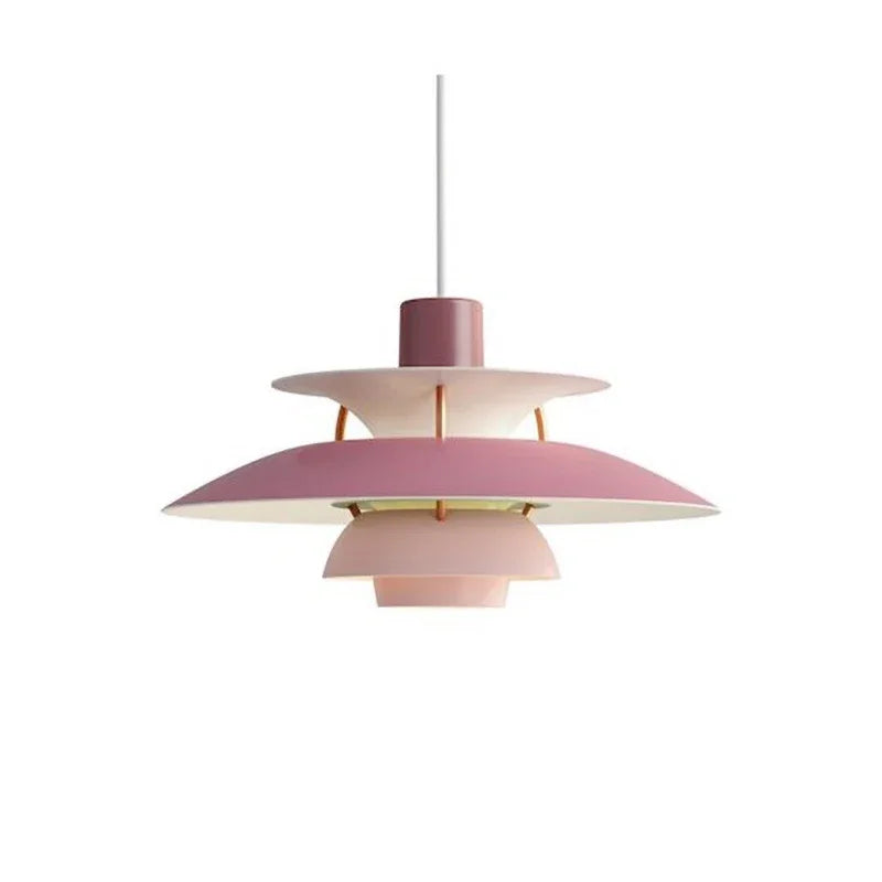 Oak & Coral | Umbrella Pendant Light | Scandinavian Shine Design