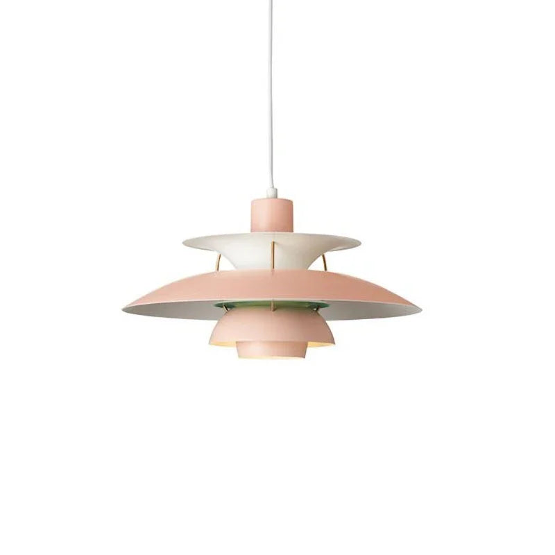 Oak & Coral | Umbrella Pendant Light | Scandinavian Shine Design