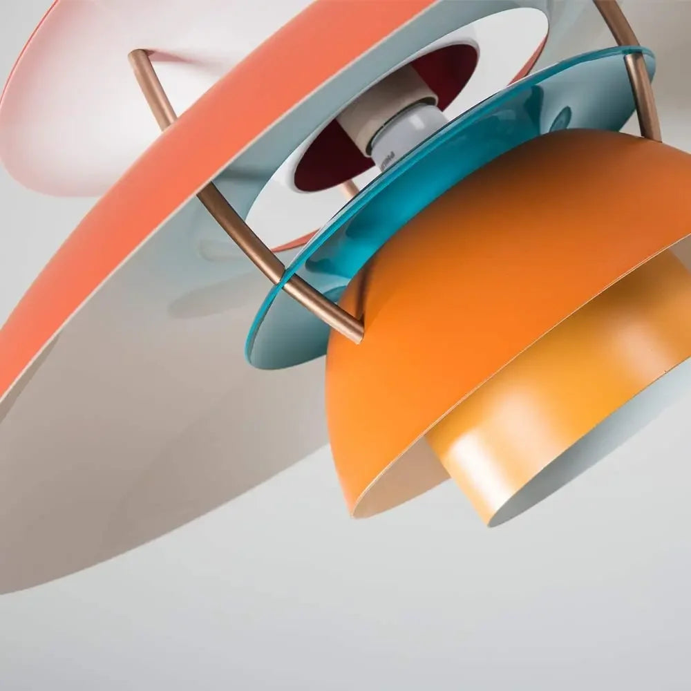 Oak & Coral | Umbrella Pendant Light | Scandinavian Shine Design