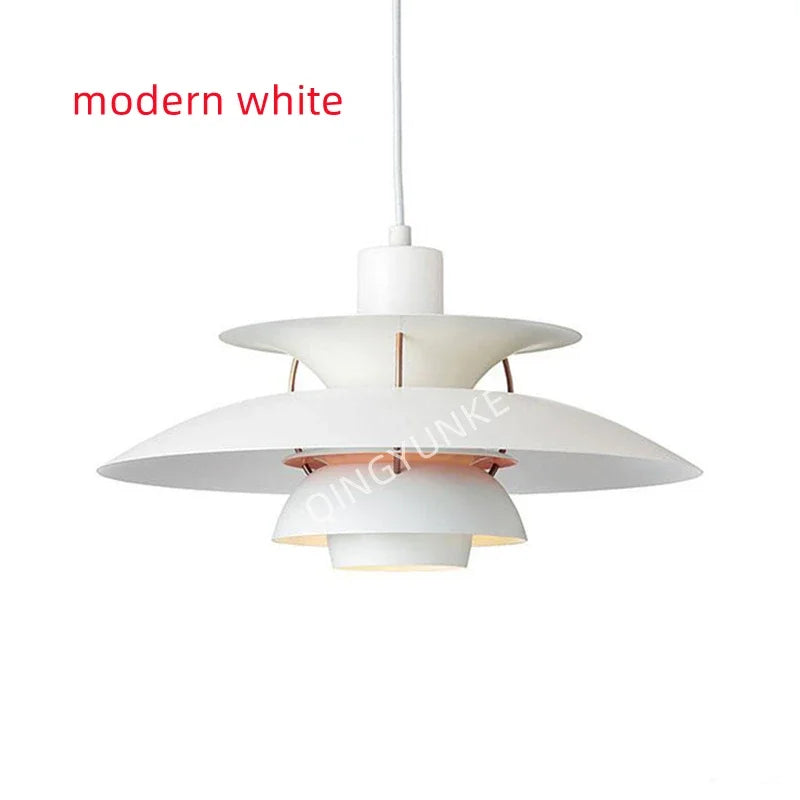 Oak & Coral | Umbrella Pendant Light | Scandinavian Shine Design