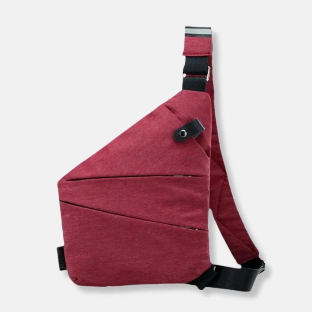 Oak & Coral | Unisex Anti-Theft Sling Bag - Secure Chest Crossbody