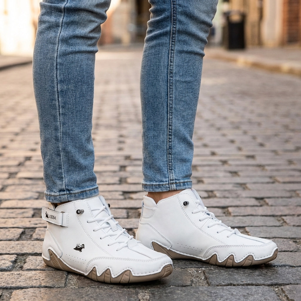 Oak & Coral | Unisex Barefoot High-Top Walking Shoes