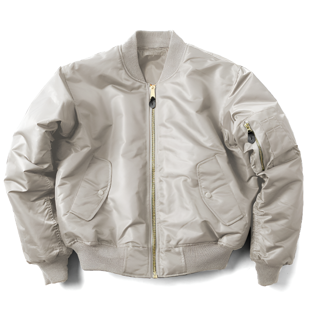 Oak & Coral | Unisex Classic Bomber Jacket with Rib-Knit Trim