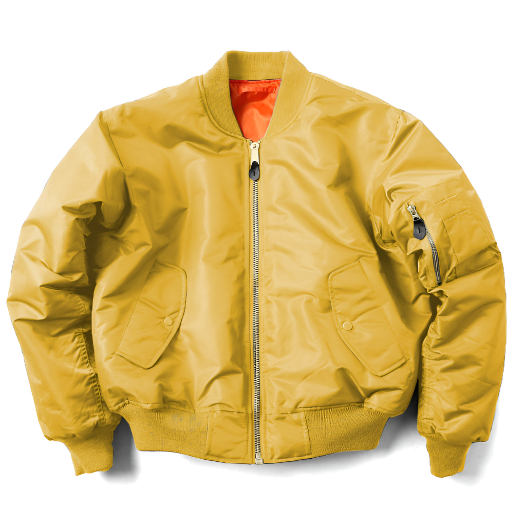 Oak & Coral | Unisex Classic Bomber Jacket with Rib-Knit Trim
