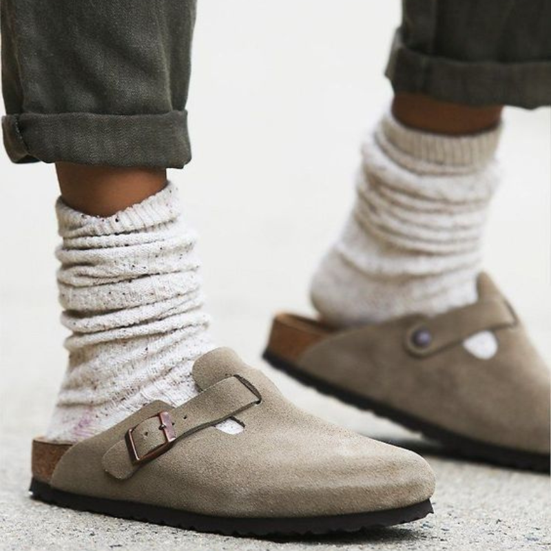 Oak & Coral | Unisex Clogs with Buckle Strap