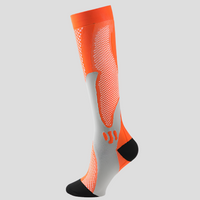 Oak & Coral | Unisex Knee-High Socks for Circulation Support