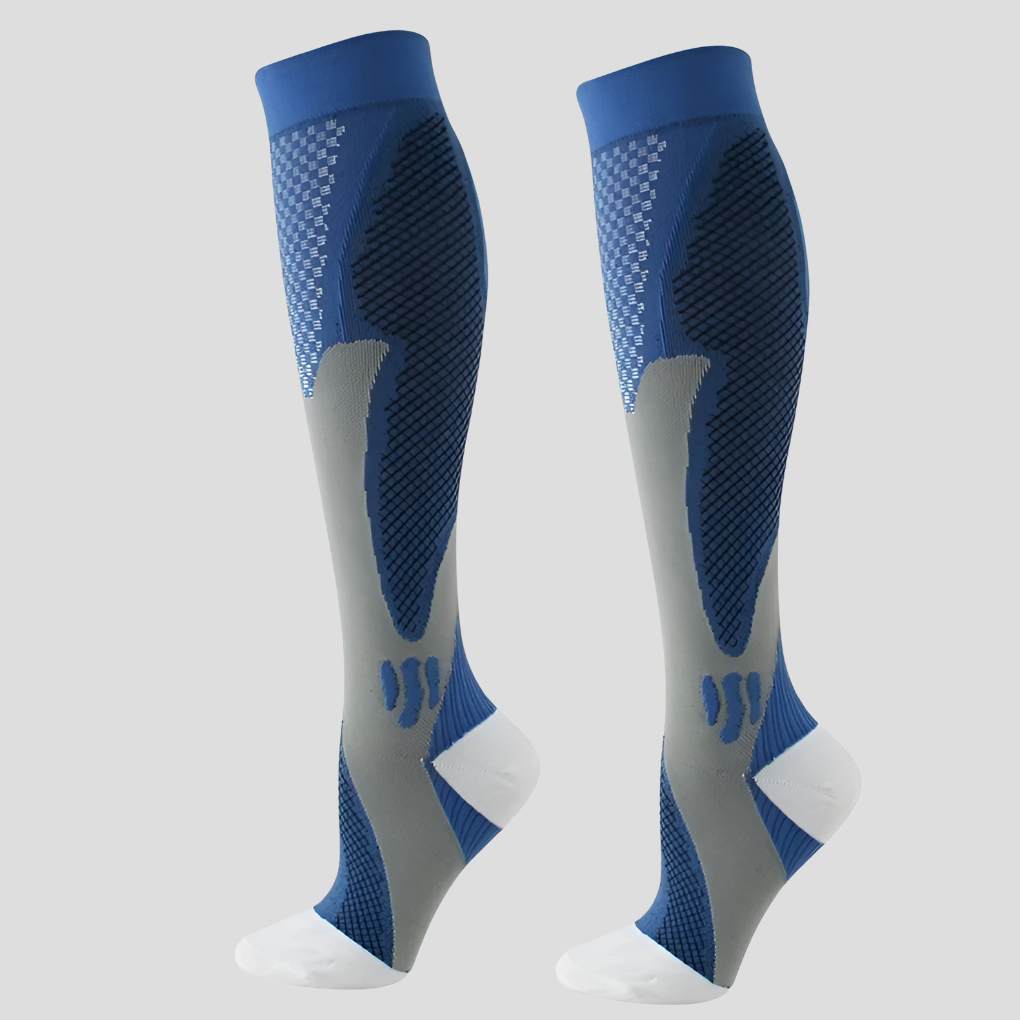 Oak & Coral | Unisex Compression Knee High Socks with Textured Accents